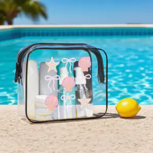 Clear Waterproof PVC Tote for Summer Trips 9 S894592a5f27842db8fac68c20281d577l