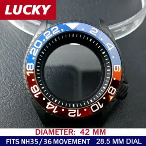 42mm Solid Stainless Steel Watch Case for NH35/36 16 S89507851e51545d9a218836620207876V