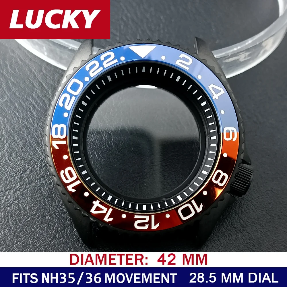 42mm Solid Stainless Steel Watch Case for NH35/36 7 42mm Solid Stainless Steel Watch Case for NH35/36 - Image 7