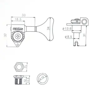 Gold Wilkinson WJB-750 Bass Tuning Machines 13 S89704fc1f09847988735a45fba5b5218B