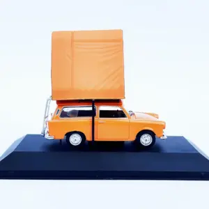 Vibrant Orange Trabant 601 Camper Van Model 4 S899798abe8f147d4a5126198736a1de8X