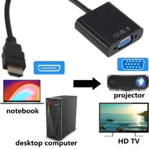 HDMI to VGA Adapter for PC and Laptop 8 S89a11a1df7aa405a902b347368f14297Q