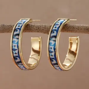 Vintage Gold & Floral Hoop Earrings for Women 10 S89b10814d64c4ad1ae759ddc8d6bdb91S