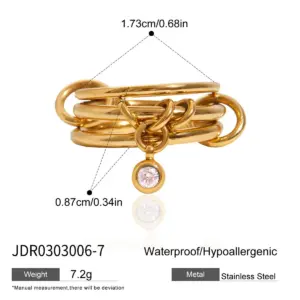 Elegant Stainless Steel Women's Fashion Ring 15 S89c5fb7616334ec9a679f73127dc0b9b2