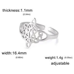 Adjustable Stainless Steel Witch Knot Ring 17 S89d0106c5a4f4776a23823d9ecf108303 1