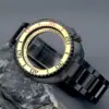 44mm Black Dive Watch Case for Men