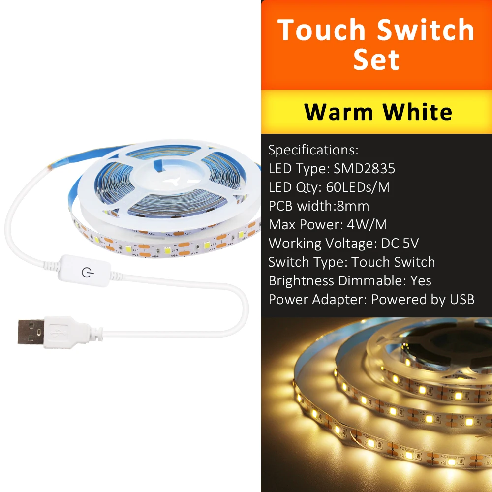 Modern USB Touch-Controlled LED Strip Light 7 Modern USB Touch-Controlled LED Strip Light - Image 7