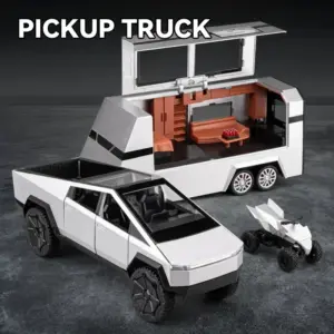 1:24 Diecast Pickup and Trailer Model 12 S89e2597687ac48c1837a407ad35d83eae