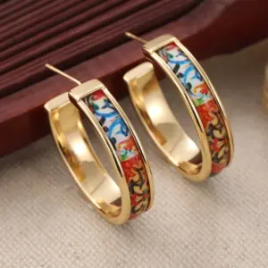 Vibrant Floral Hoop Earrings for Women 10 S8a061ae438ab4a969be30c783485ed88N