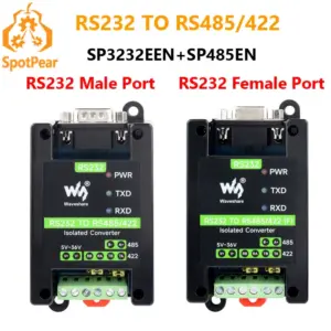 Industrial RS232 to RS485/422 Converter with DIN Rail Mount
