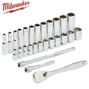Milwaukee 4932464943 28-Piece Socket & Ratchet Set 5 S8a393bd4f0c14bfeb41d5abe3b28cd90k