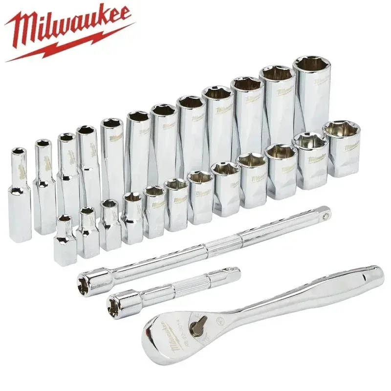 Milwaukee 4932464943 28-Piece Socket & Ratchet Set 2 Milwaukee 4932464943 28-Piece Socket & Ratchet Set - Image 2
