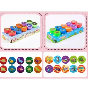 Colorful Kids Self-Ink Stamp Set with Cartoon Themes 14 S8a47c73e9c9946bb9a467abd3df861496