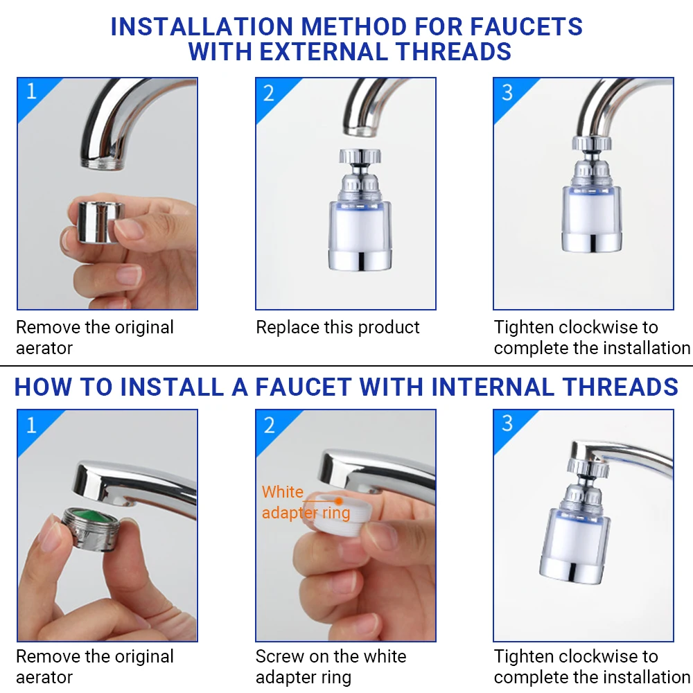 Stainless Steel Kitchen Faucet Water Filter 4 Stainless Steel Kitchen Faucet Water Filter - Image 4
