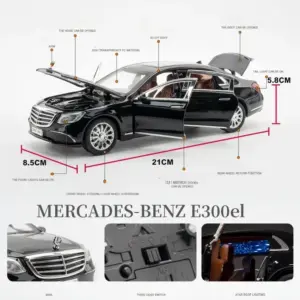 Mercedes-Benz E300eL Diecast Model 1:24 Scale 12 S8a7ac0fff936451c8bf89f6c1534decfS
