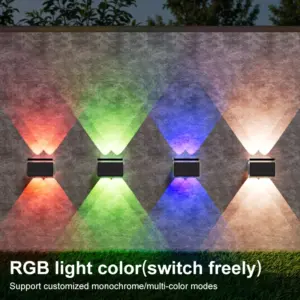 Solar Fence Light with RGB & White LEDs 11 S8a860eb2cd024a97b458e30e057a6960N