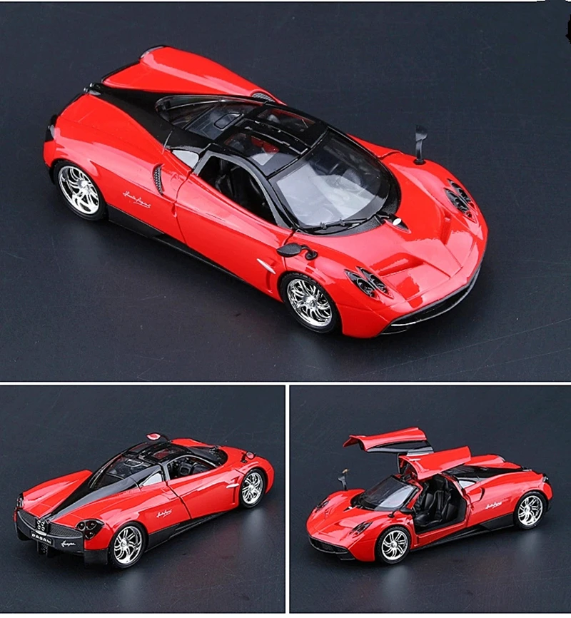 Black Pagani Huayra BC 1:24 Diecast Model 4 Black Pagani Huayra BC 1:24 Diecast Model - Image 4