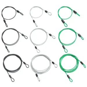 Steel Bicycle Cable Lock - 0.5m to 2m 15 S8abb84336047415395f4ee46785ac1ebP