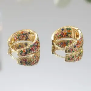 Multicolored Cubic Zirconia Hoop Earrings 8 S8ae478463af74c469a2c9d4670f7c1b82
