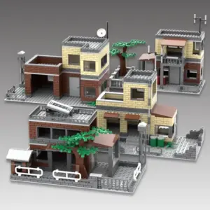 WW2 Battlefield Ruins Building Set