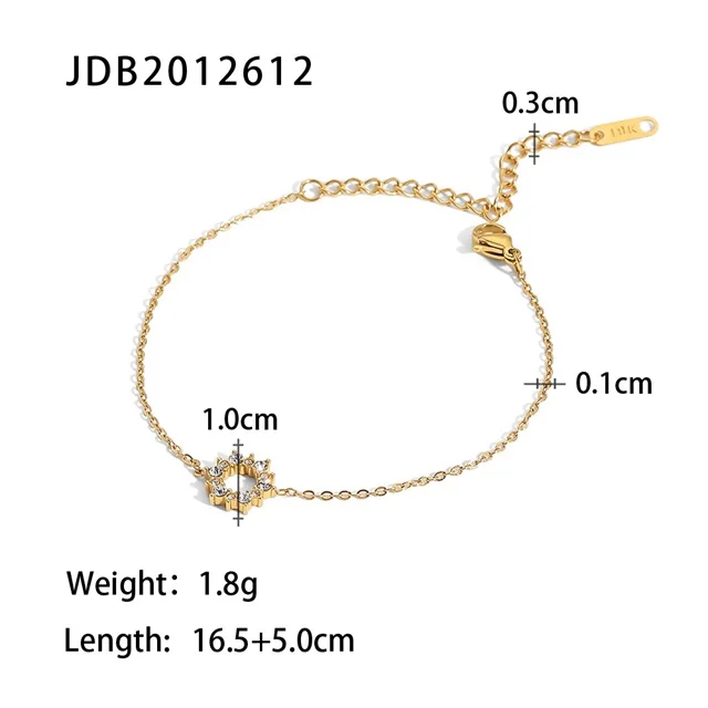 Stainless Steel Cubic Zirconia Bracelet 8 Stainless Steel Cubic Zirconia Bracelet - Image 8