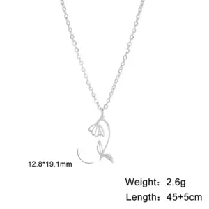 Birth Month Flower Necklace Collection 17 S8b19197870cd4c8bacbef069e784d9b7X