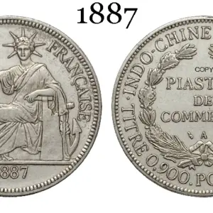Vintage French Liberty Replica Coin 1886-1909 17 S8b472e6afca34b4abaf798779642e927V