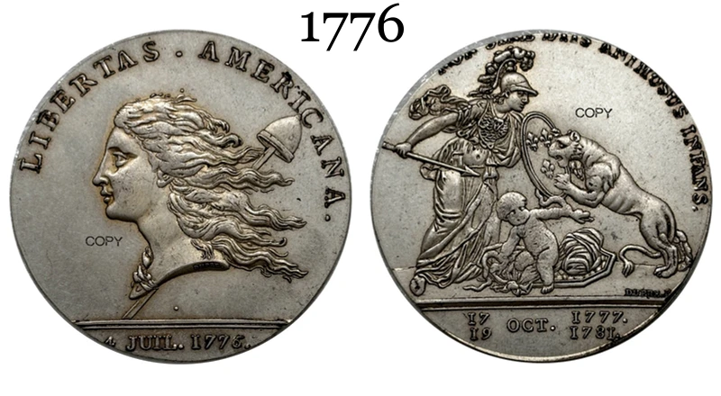 US 1776 Libertas Americana Medal Replica 9 US 1776 Libertas Americana Medal Replica - Image 9