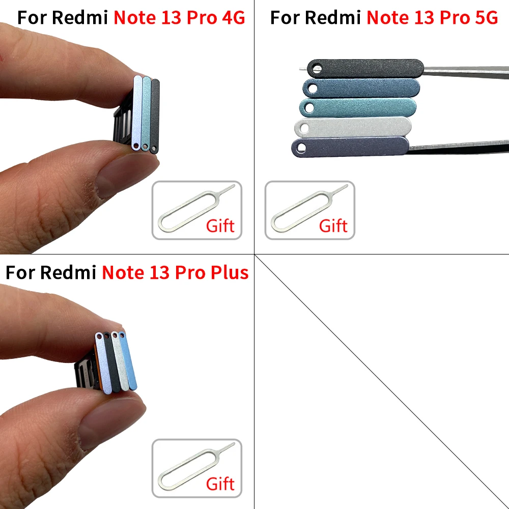 Set of 10 Xiaomi Redmi Note 13 SIM & SD Card Trays 2 Set of 10 Xiaomi Redmi Note 13 SIM & SD Card Trays - Image 2