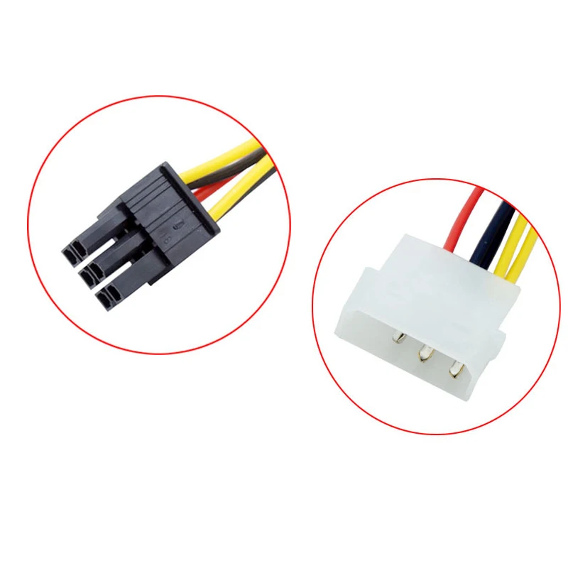 Molex Big 4Pin to 6Pin Power Extension Cable 4 Molex Big 4Pin to 6Pin Power Extension Cable - Image 4