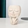 Modern Female Face Vase in T-100 Finish