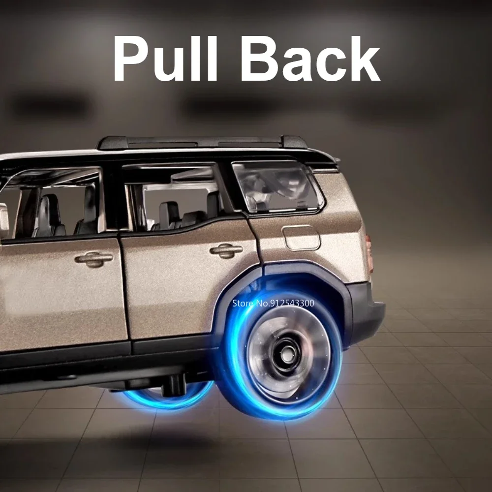 1:32 Scale Gold Prado Off-Road Toy Car 2 1:32 Scale Gold Prado Off-Road Toy Car - Image 2