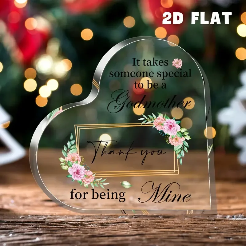 Heart-Shaped Acrylic Plaque for Gift Display 3 Heart-Shaped Acrylic Plaque for Gift Display - Image 3