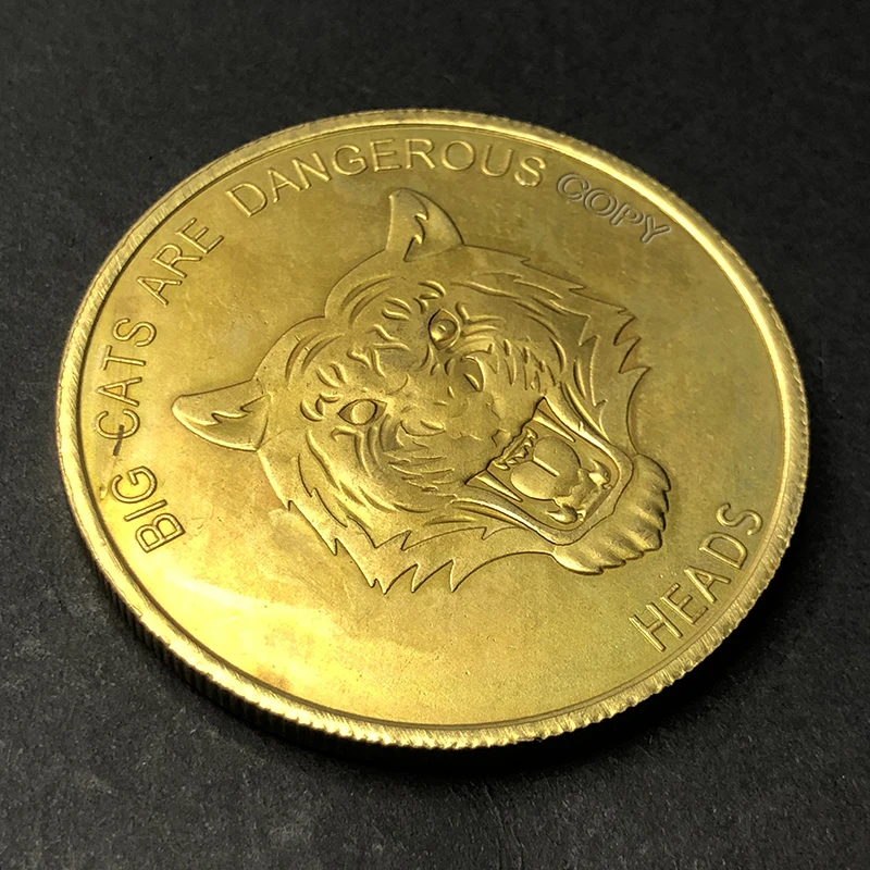 Copper Tiger Coin with Vintage Finish 2 Copper Tiger Coin with Vintage Finish - Image 2