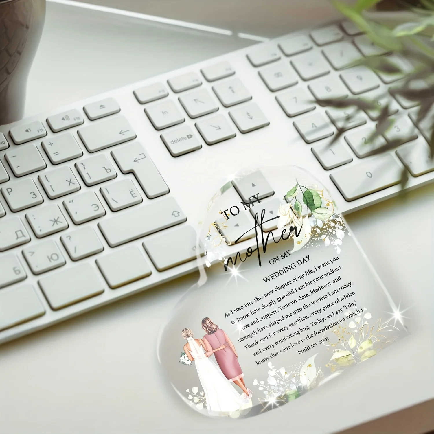 Heart-Shaped Wedding Gift Ornament for Mother of Bride 5 Heart-Shaped Wedding Gift Ornament for Mother of Bride - Image 5