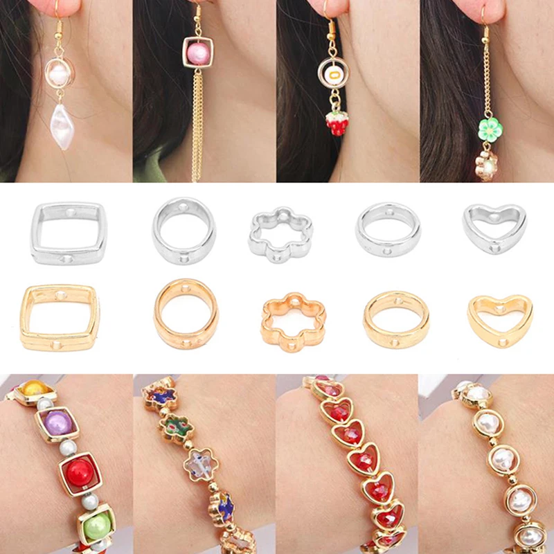 Two-Hole Beads for Jewelry Crafting - 50 pcs 3 Two-Hole Beads for Jewelry Crafting - 50 pcs - Image 3