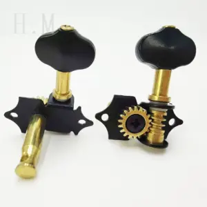 Elegant Black and Gold Ukulele Tuning Pegs Set 9 S8ba9496ded23474ca72d4c943c7589b7R