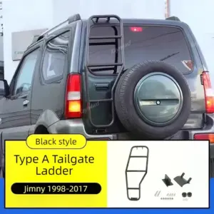 Suzuki Jimny Aluminum Rear Ladder 1998-2017 7 S8bae5dab44d24e49b70da9e699d2114cP