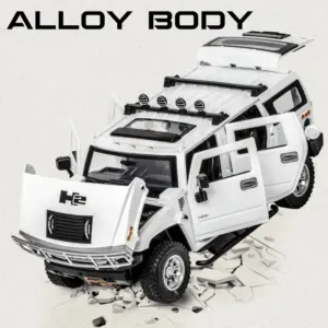 Vibrant Yellow 1/24 Scale Hummer H2 Diecast Model 14 S8bc7a6f143c4442d96ad882e9b1e6cf1I