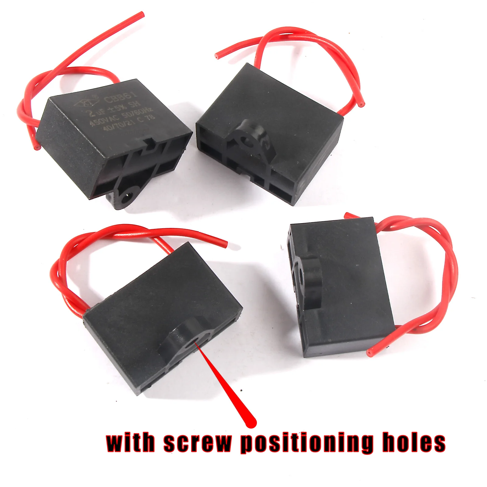 Set of 5 450V CBB61 Capacitors for Fans 3 Set of 5 450V CBB61 Capacitors for Fans - Image 3