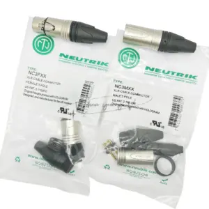 Professional XLR Connectors Set for Audio and Industrial Use