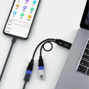 Dual USB 2.0 Splitter Cable with Charging 9 S8c26b260fba0407d89173fb9ba6b94c1b
