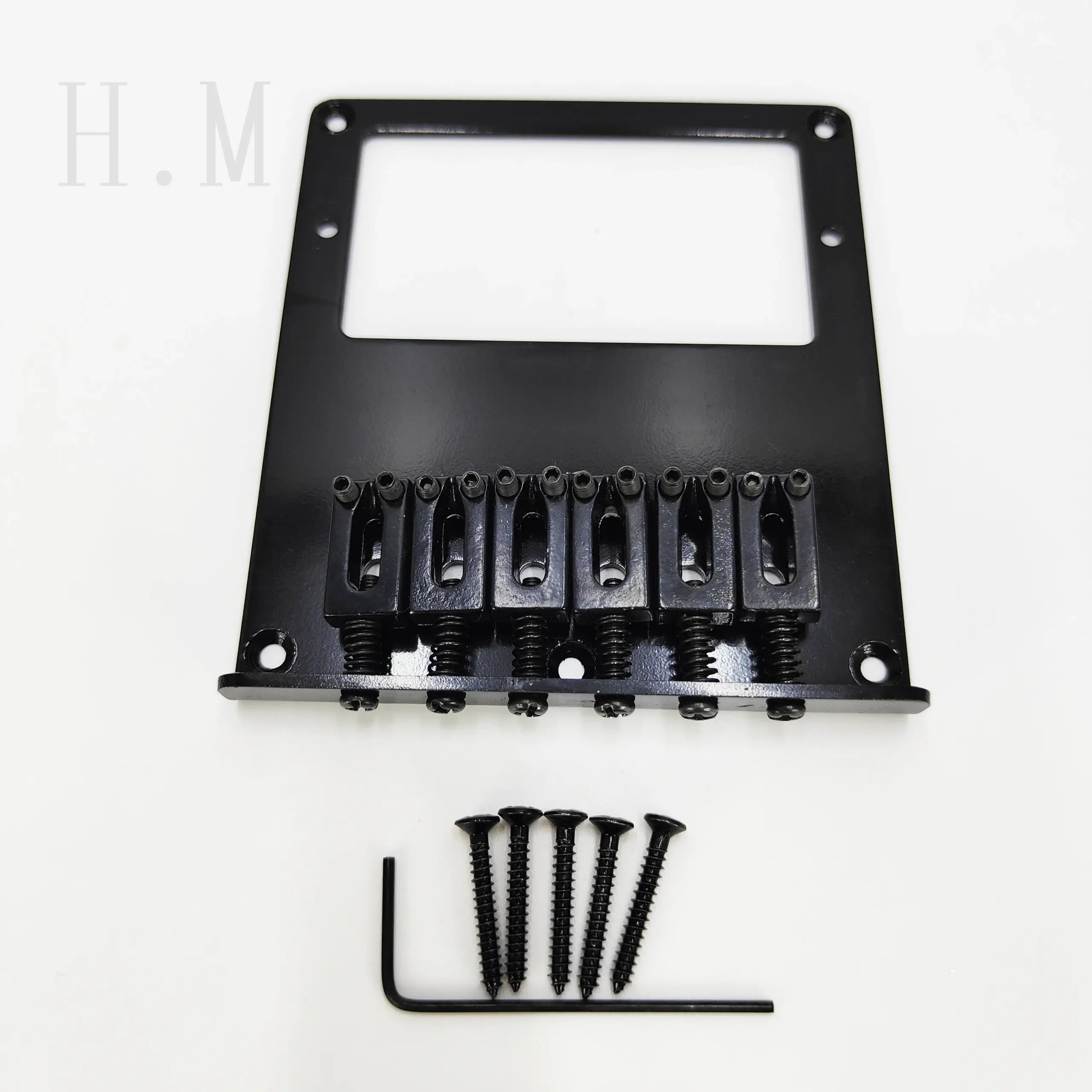 6-String Metal Electric Guitar Bridge in Silver, Gold, Black 8 6-String Metal Electric Guitar Bridge in Silver, Gold, Black - Image 8