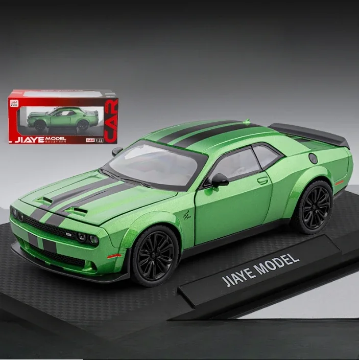 Green 1:24 Dodge Challenger SRT Hellcat Model 5 Green 1:24 Dodge Challenger SRT Hellcat Model - Image 5