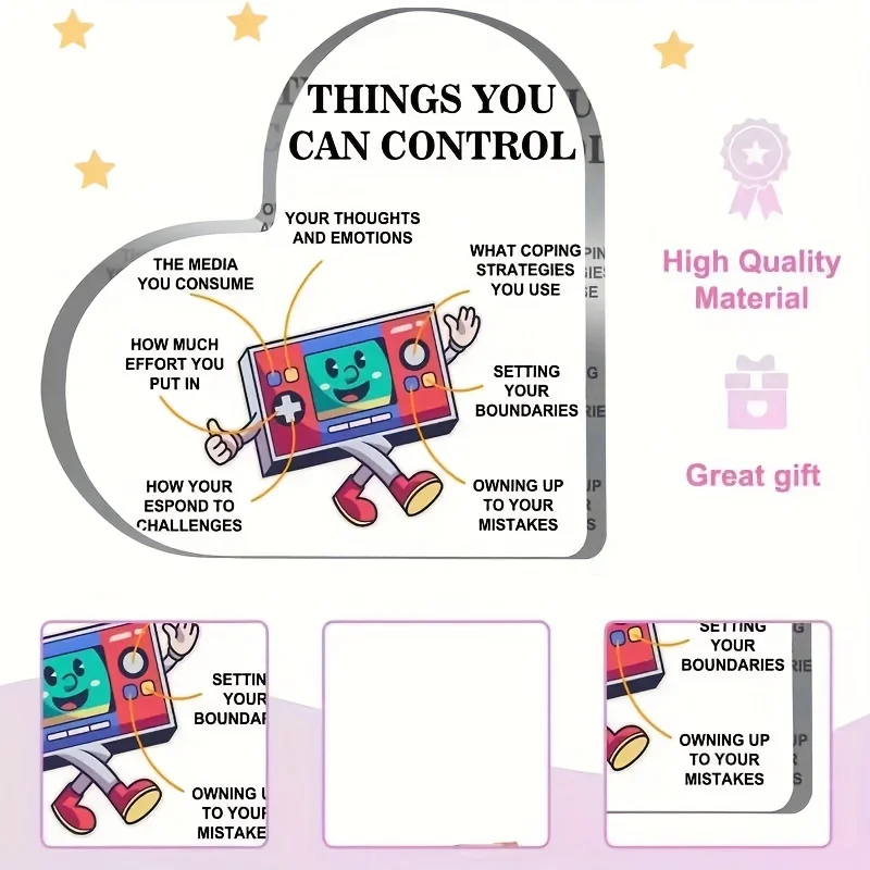 Mental Health Positive Vibes Acrylic Decor 5 Mental Health Positive Vibes Acrylic Decor - Image 5