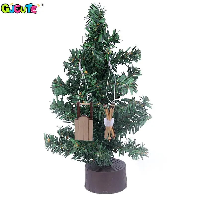 Miniature Wooden Dollhouse Sleigh in Multiple Colors 6 Miniature Wooden Dollhouse Sleigh in Multiple Colors - Image 6