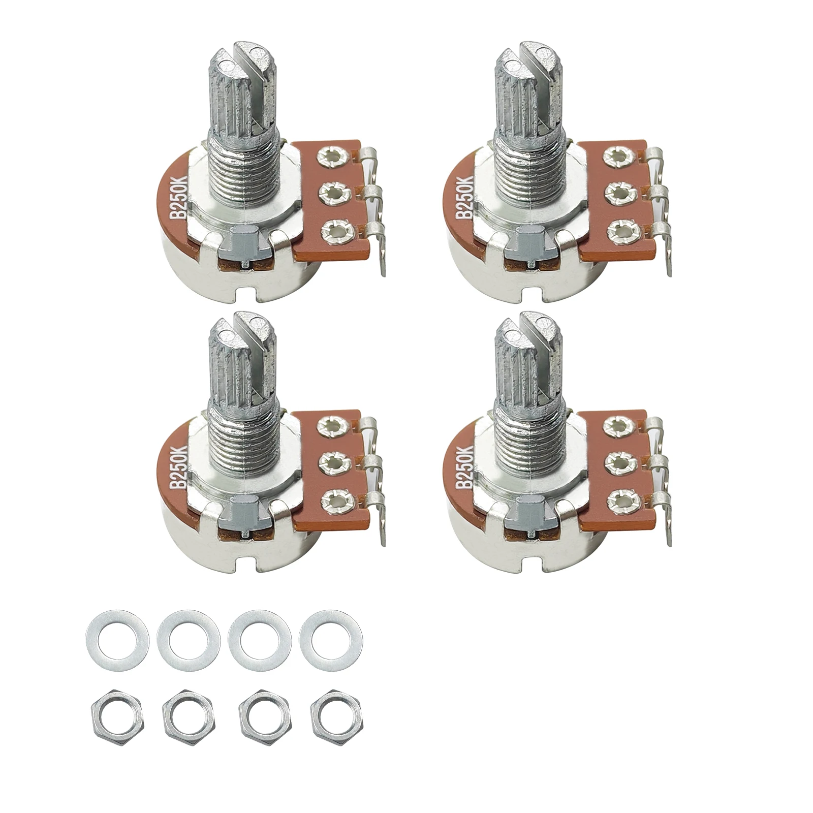 Mini Guitar Potentiometers for Electric Guitar and Bass 8 Mini Guitar Potentiometers for Electric Guitar and Bass - Image 8