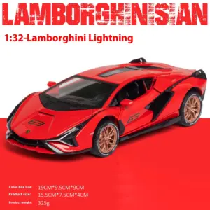 Green Lamborghini SIAN 1:32 Diecast Model 17 S8c8704edd5394522a0597bae02d13680T