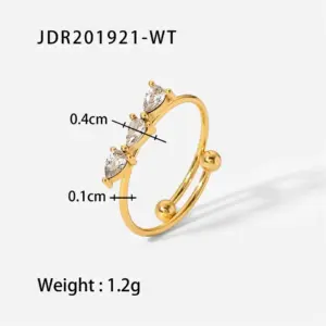 Elegant Adjustable Stainless Steel Women's Ring Collection 16 S8cb41a0423994259a199a392075b0c3fj