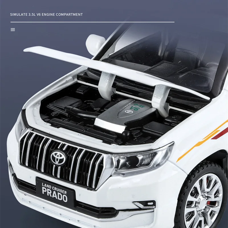 Black Toyota Land Cruiser PRADO 1:32 Model 3 Black Toyota Land Cruiser PRADO 1:32 Model - Image 3